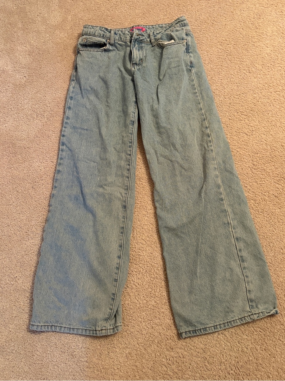 Edikted Light Blue Wide-Leg Jeans
